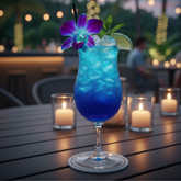 Blue Orchid Cocktail Garnish – 50 Fresh Dendrobium Blooms for Tropical Drinks, Décor & Events